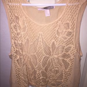 Lace tank top